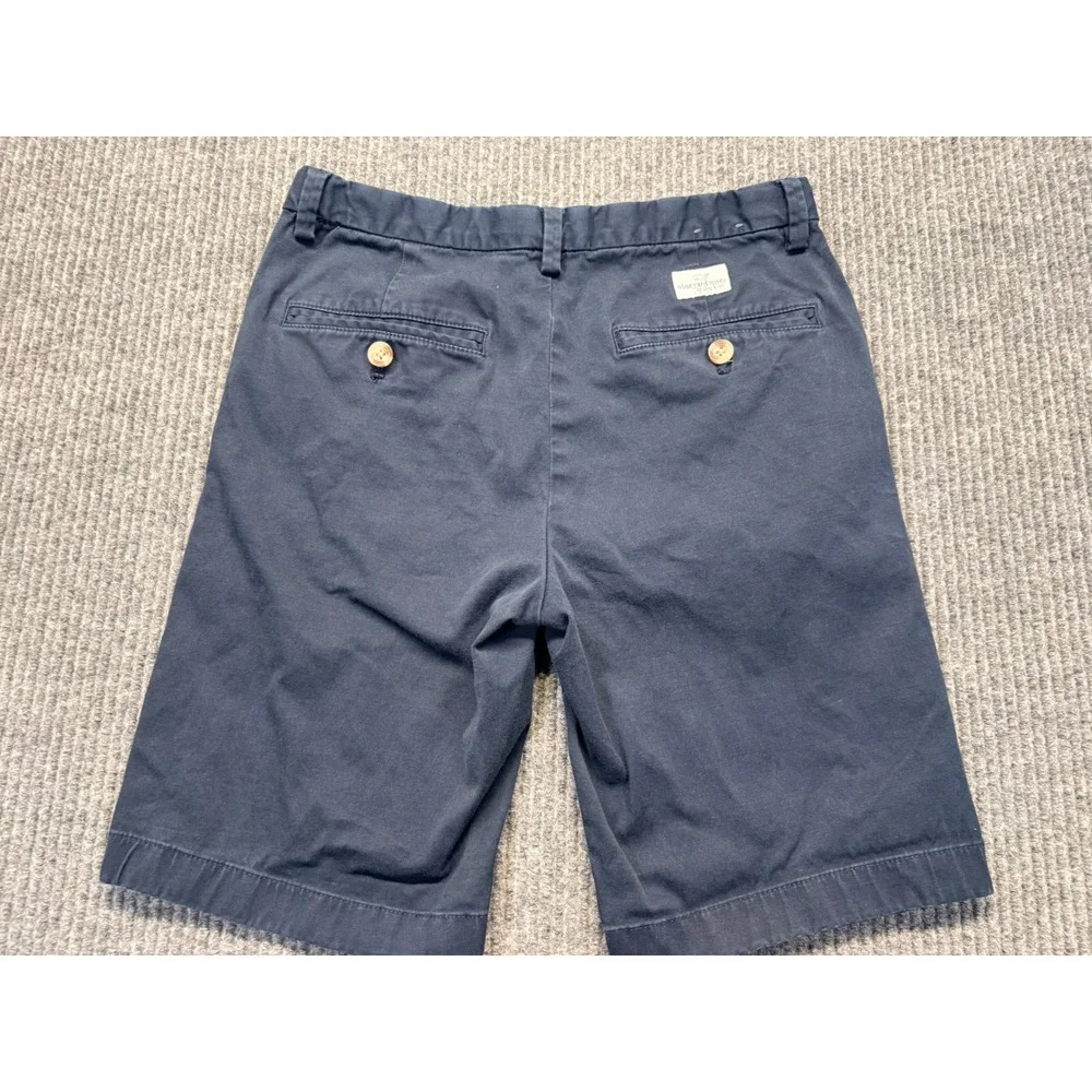 Vineyard Vines Boys Navy Blue Chino Shorts Size 14 Stretch Cotton